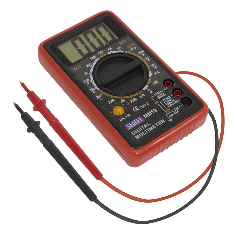 Sealey Digital Multimeter 7-Function mm19 Sealey - Dynamic Drive
