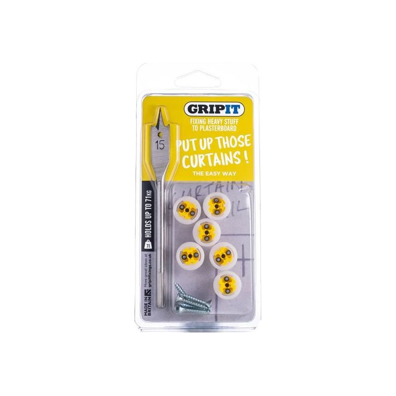 Gripit Curtain Kit, Clam Pack Gripit - Dynamic Drive