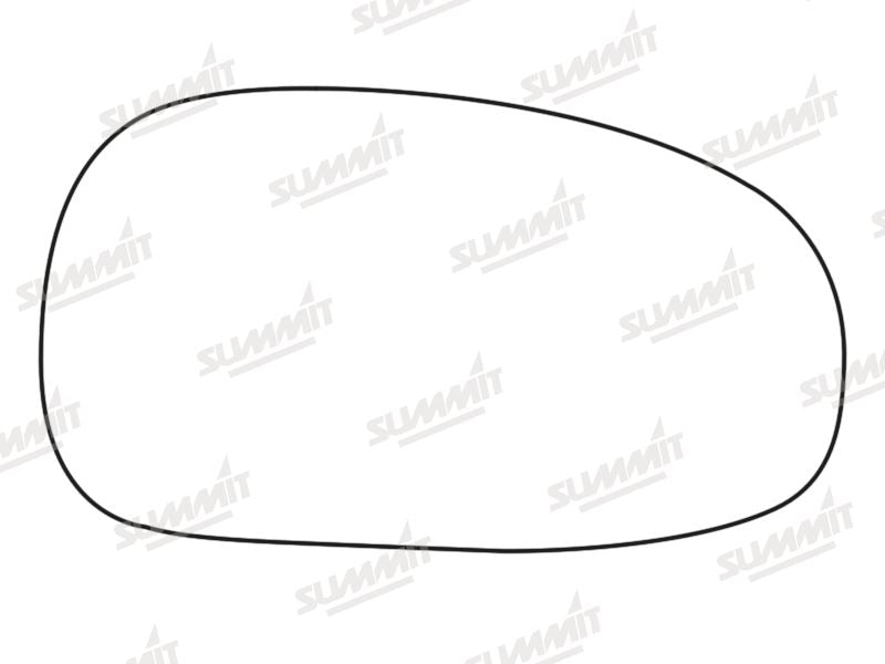Summit Stick-On Standard Mirror Glass fits Seat Leon RHS Summit - Dynamic Drive