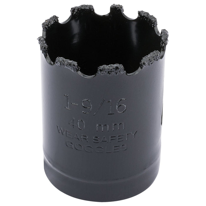 Draper Tungsten Carbide Grit Hole Saw, 40mm 34893 Draper - Dynamic Drive