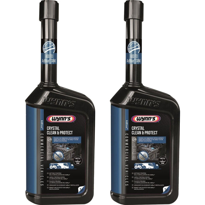 2x Wynns Crystal Clean & Protect AdBlue Cleaning Additve Treatment 500ml Wynns - Dynamic Drive