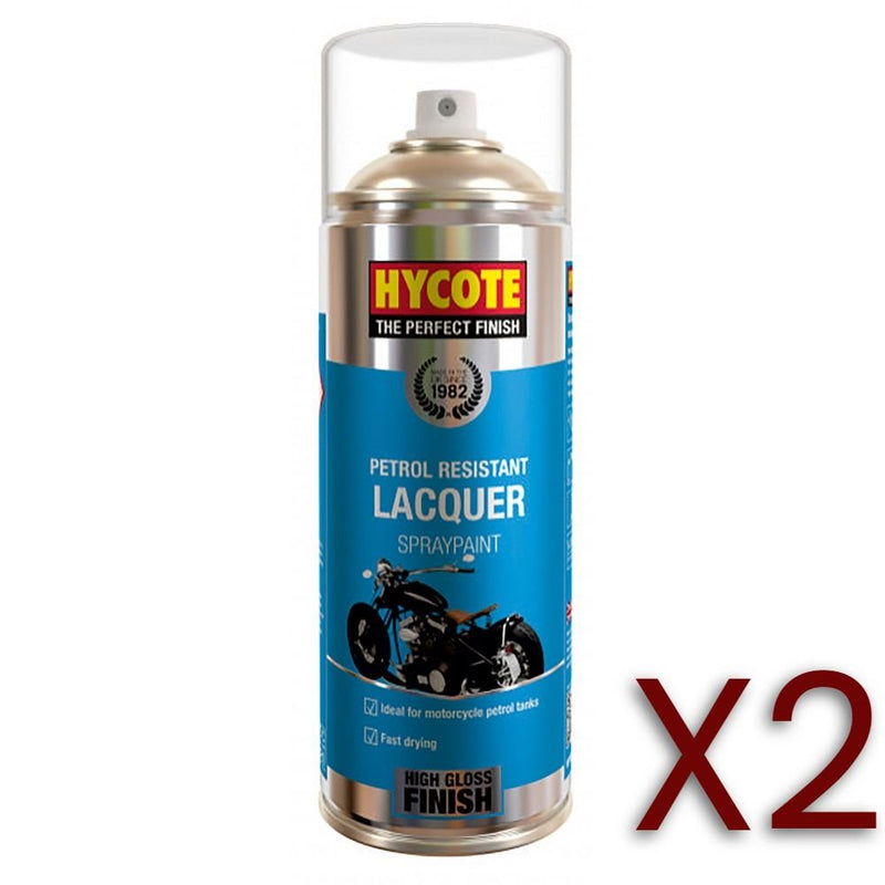 2x Hycote XUK435 Petrol Resistant Lacquer 400ml Hycote - Dynamic Drive