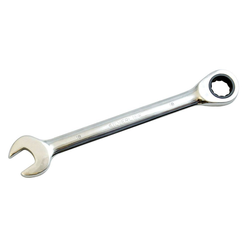 Silverline Fixed Head Ratchet Spanner 18mm Silverline - Dynamic Drive