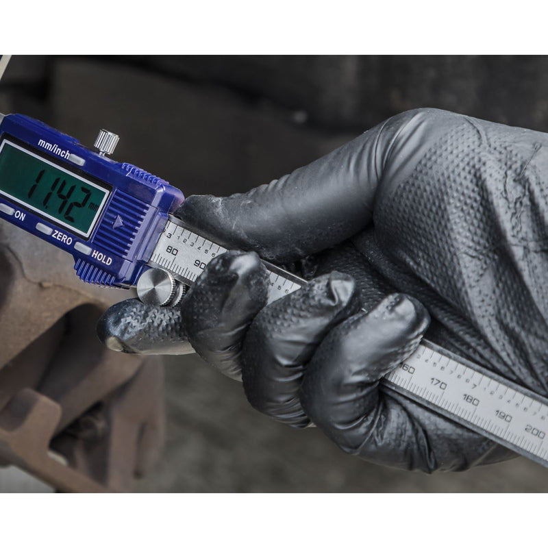 Sealey Black Diamond Grip Extra-Thick Nitrile Powder-Free Gloves X-Large Pack of Sealey - Dynamic Drive