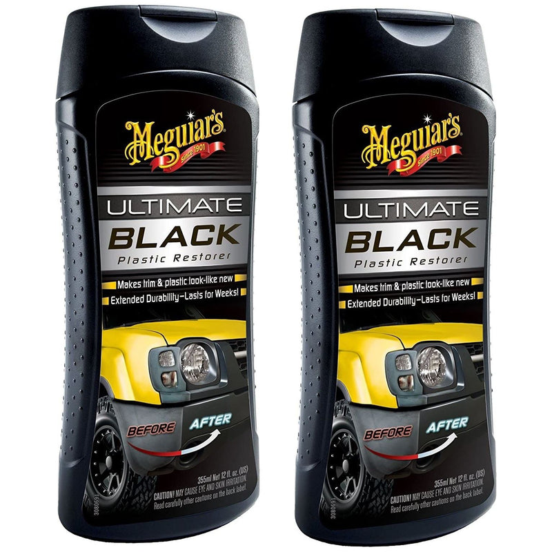 2x Meguiar's G15812EU Ultimate Black Plastic Restorer 355ml Meguiar's - Bars 4 Cars