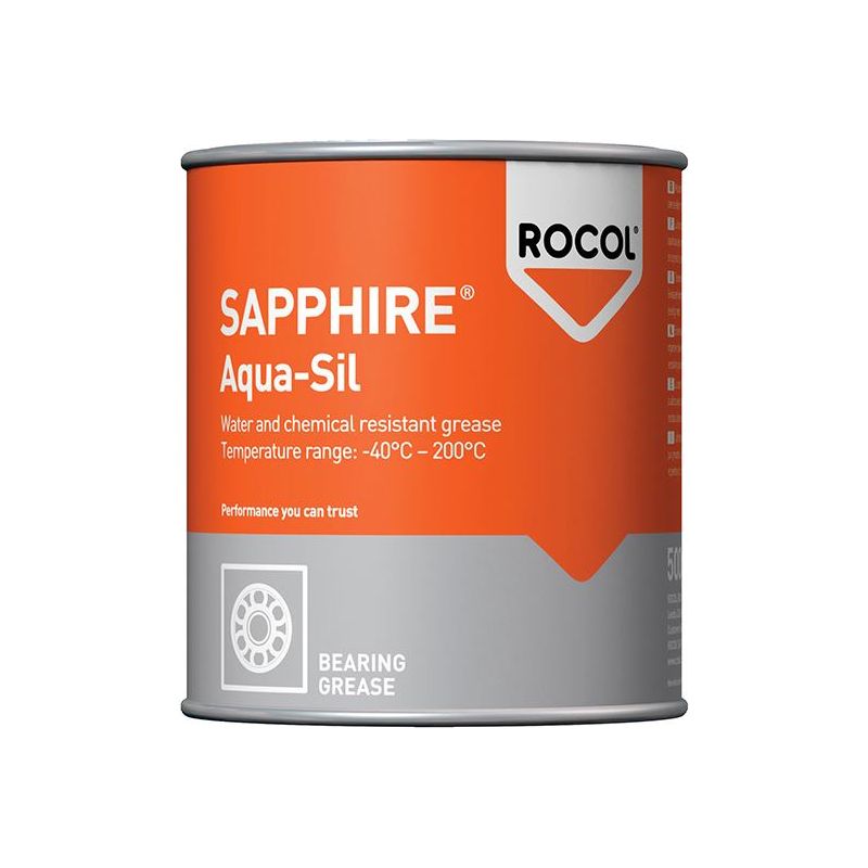 Rocol SAPPHIRE® Aqua-Sil Bearing Grease Tin 500g ROCOL - Dynamic Drive