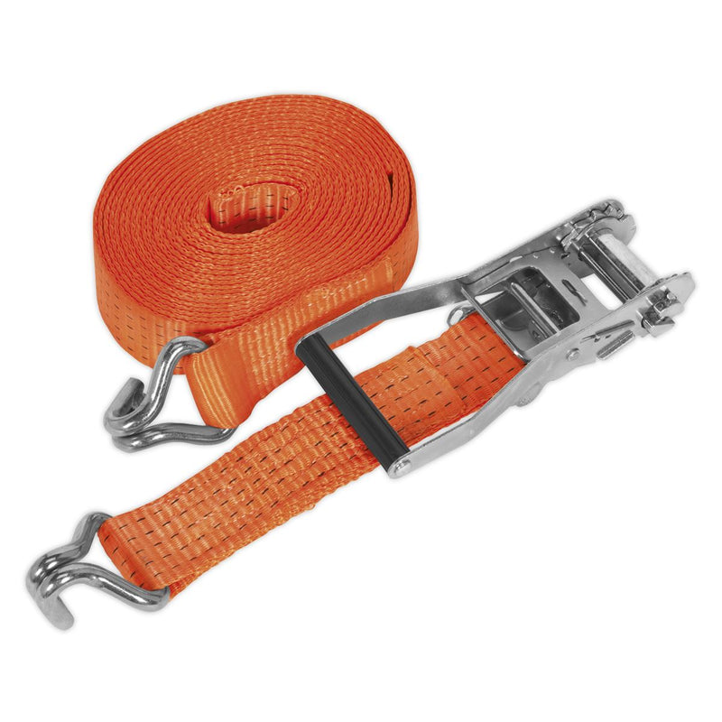 Sealey Ratchet Tie Down 50mm x 8m Polyester Webbing 5000kg Breaking Strength Sealey - Dynamic Drive