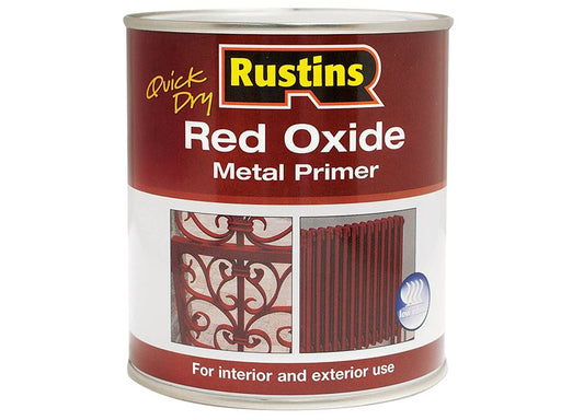 Rustins Quick Dry Red Oxide Metal Primer 250ml Rustins - Dynamic Drive