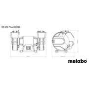 Metabo DS 200 Plus Bench Grinder 600W 240V Metabo - Dynamic Drive
