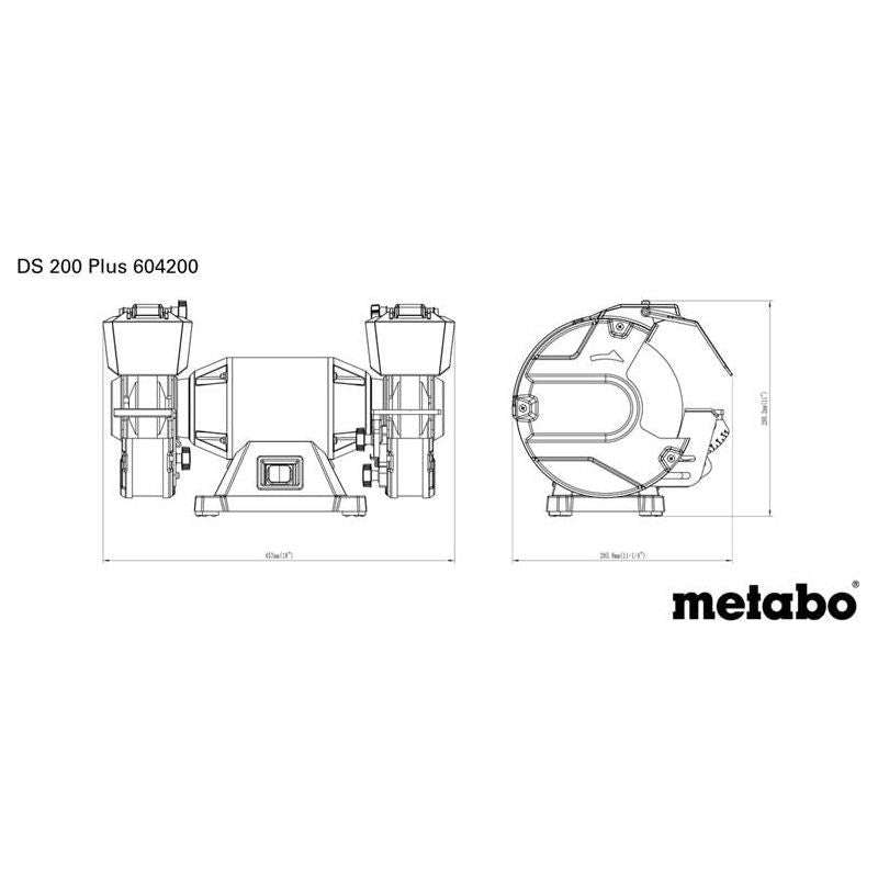 Metabo DS 200 Plus Bench Grinder 600W 240V Metabo - Dynamic Drive