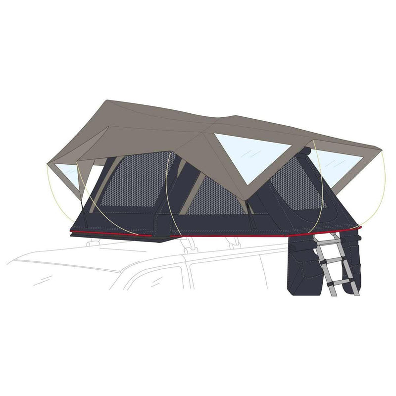 Fiamma Moonlight 180 Roof Tent 3 Person 180 (08891-01-) Fiamma - Dynamic Drive