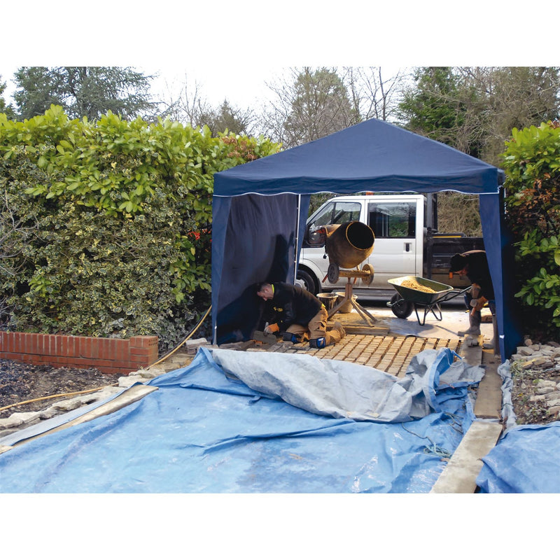 Draper Gazebo Side Panels, 3 x 1.9m, Blue (Pack of 2) 02577 Draper - Dynamic Drive