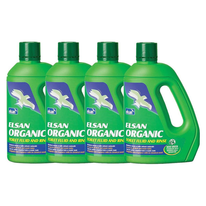 4x Elsan Organic Toilet Fluid 2 Litres Elsan - Dynamic Drive