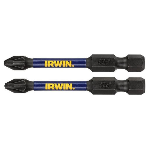 Irwin® Impact Pro Performance Screwdriver Bits PZ3 57mm (Pack 2) IRWIN® - Dynamic Drive