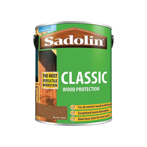 Sadolin Classic Wood Protection Burma Teak 5 litre Sadolin - Dynamic Drive