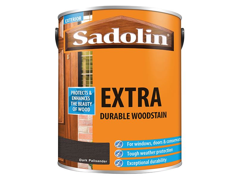 Sadolin Extra Durable Woodstain Dark Palisander 5 litre Sadolin - Dynamic Drive