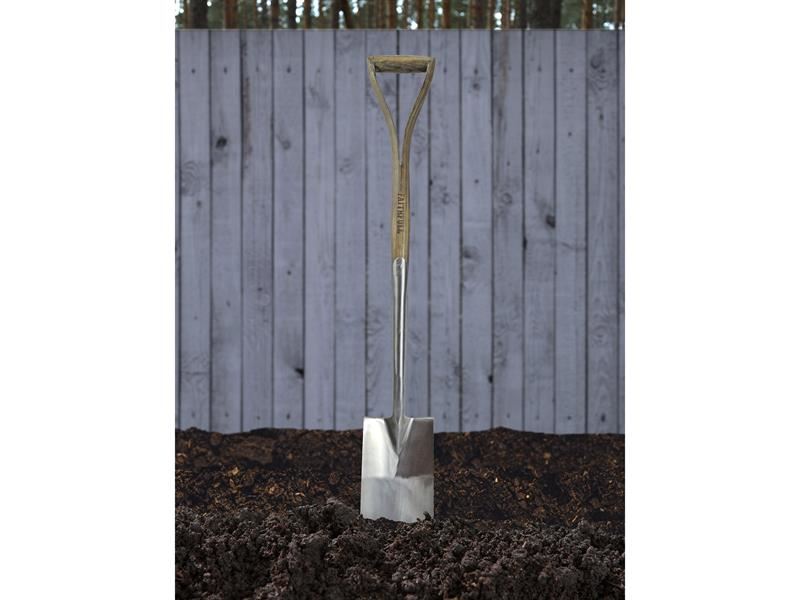 Faithfull Prestige Stainless Steel Border Spade Ash Handle Faithfull - Dynamic Drive