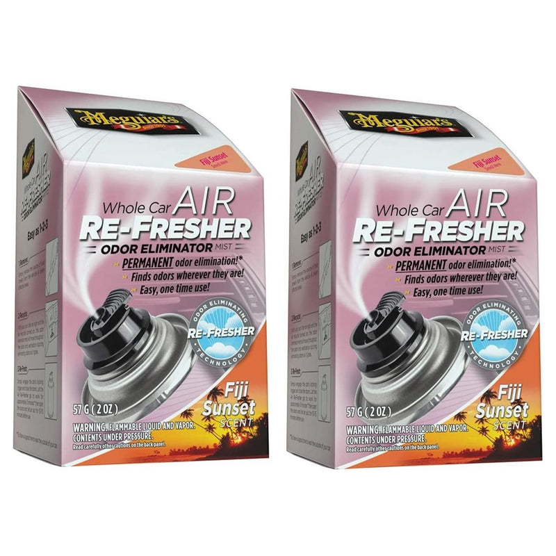 2x Meguiar's Whole Car Air Freshener Odor Eliminator Fiji Sunset 59ml G201502EU Meguiar's - Bars 4 Cars