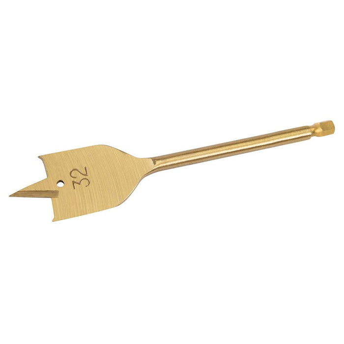 Silverline Titanium-Coated Flat Bit 32mm Silverline - Dynamic Drive