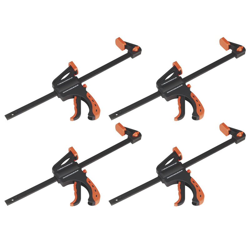 Sealey Ratchet Bar Clamp 300mm 4pc Set AK61024 Sealey - Dynamic Drive