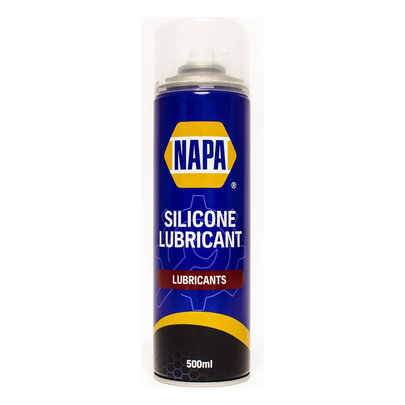4x NAPA Silicone Lubricant Aerosol Spray Grease Can Water Resistant 500ml NAPA - Dynamic Drive