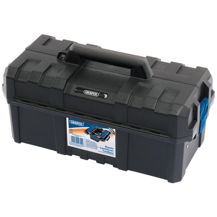 Draper Plastic Cantilever Toolbox, 454mm 14709 Draper - Dynamic Drive