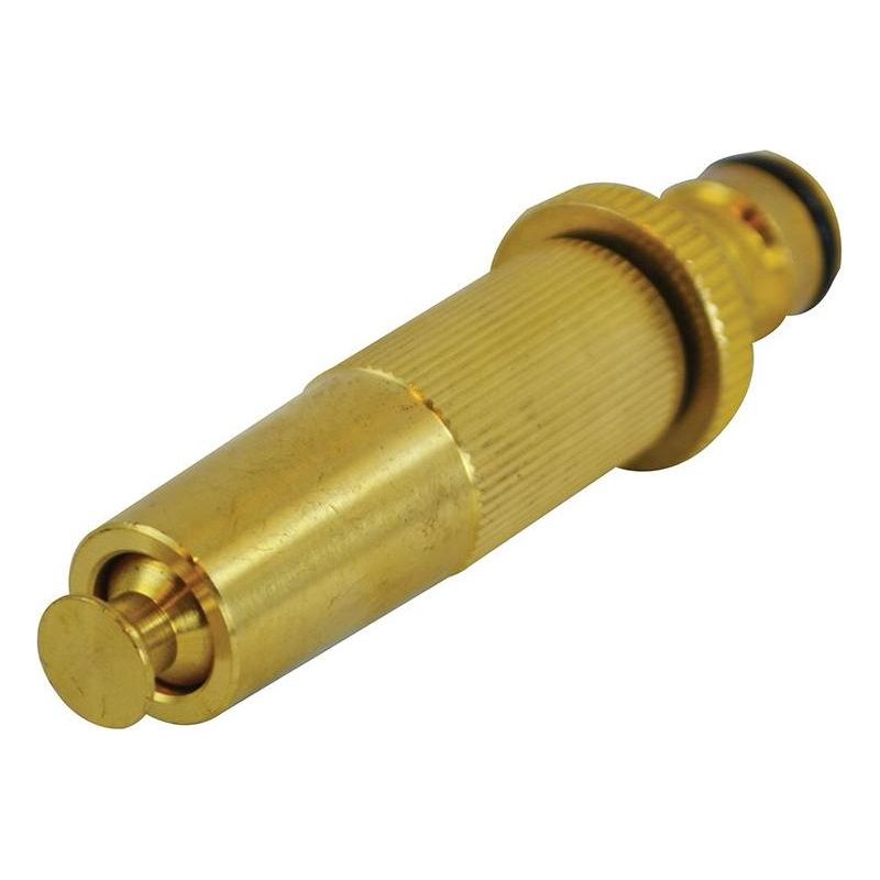 Faithfull Brass Adjustable Spray Nozzle 12.5mm (1/2in) Faithfull - Dynamic Drive
