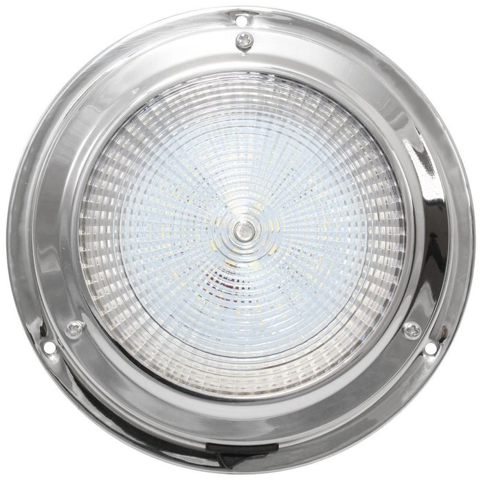 AAA 12V Stainless Dome Light Natural White LED 137mm 4" Dome AAA - Dynamic Drive