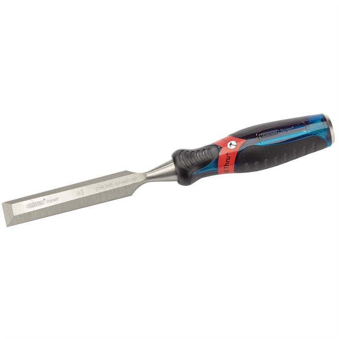 Draper Soft Grip Pound Thru Bevel Edge Wood Chisel, 22 x 140mm 24407 Draper - Dynamic Drive