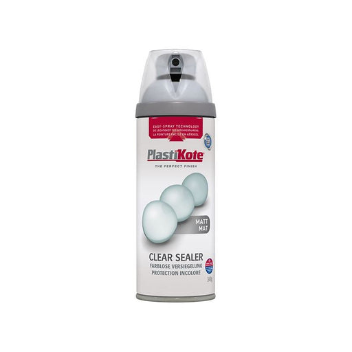 Plastikote Twist & Spray Matt Clear Sealer 400ml PlastiKote - Dynamic Drive