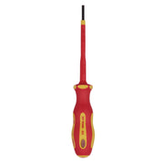 Draper XP1000 VDE Plain Slot Screwdriver, 2.5 x 75mm 64367 Draper - Dynamic Drive