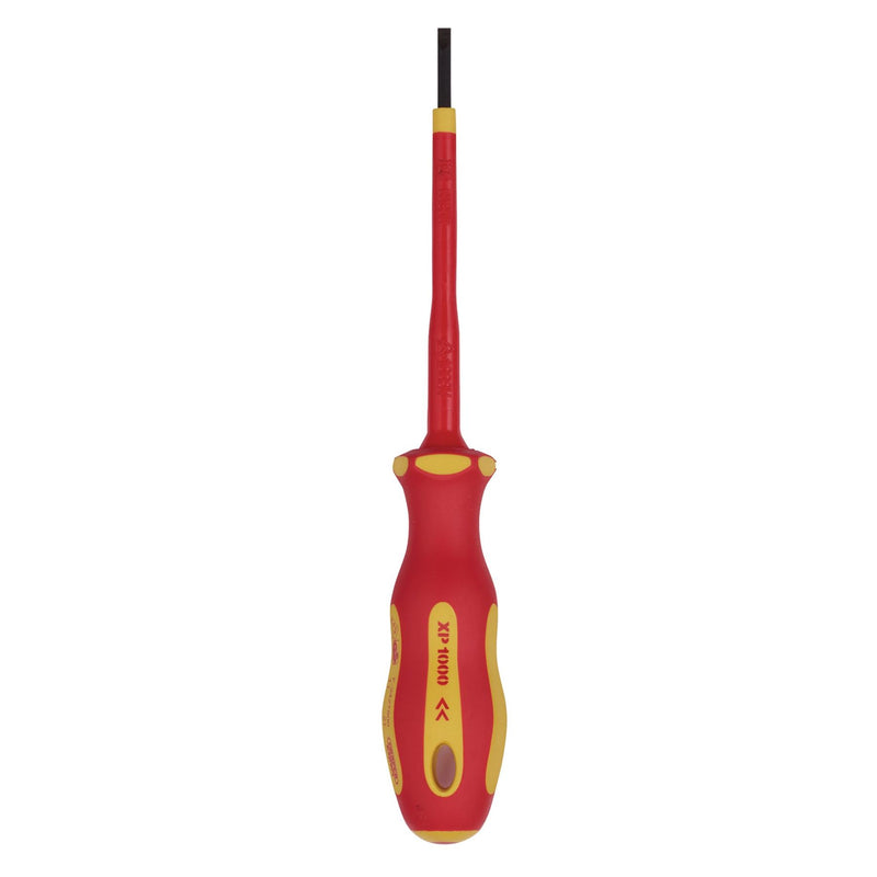 Draper XP1000 VDE Plain Slot Screwdriver, 2.5 x 75mm 64367 Draper - Dynamic Drive