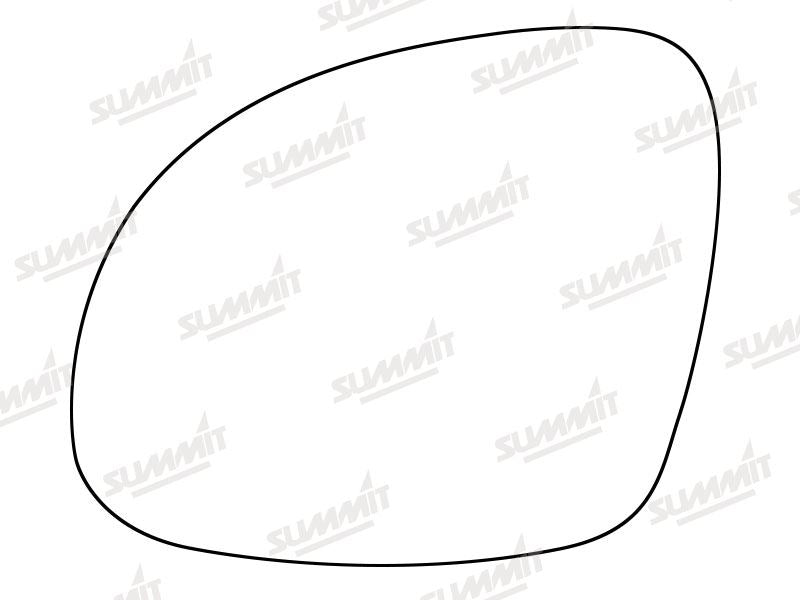 Summit Stick-On Standard Mirror Glass fits VW Tiguan 07 on LHS Summit - Dynamic Drive
