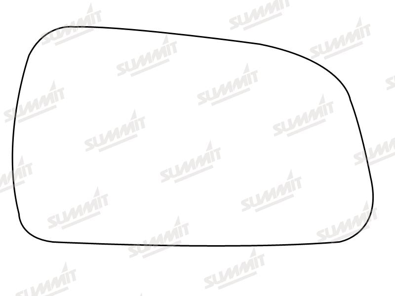 Summit Heated Base Plate With Standard Mirror Glass fits Hyundai Tucson 04 to 09 RHS Summit - Dynamic Drive