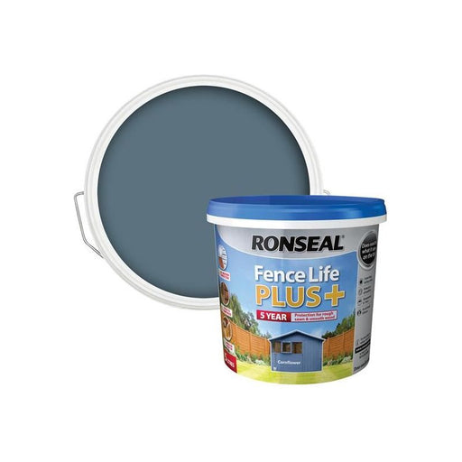 Ronseal Fence Life Plus+ Cornflower 5 litre Ronseal - Dynamic Drive