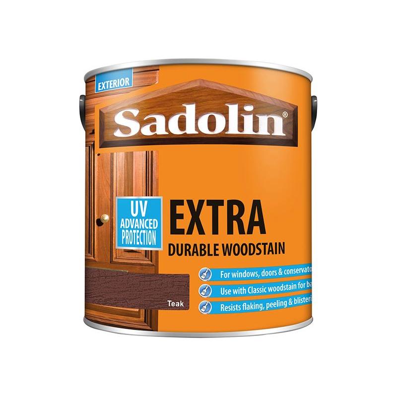 Sadolin Extra Durable Woodstain Teak 2.5 litre Sadolin - Dynamic Drive
