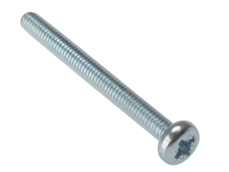 Forgefix Machine Screw Pozi Compatible Pan Head ZP M5 x 12mm Bag 25 ForgeFix - Dynamic Drive