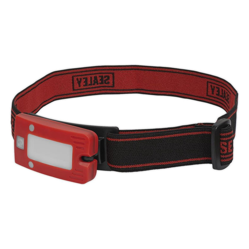 Sealey Rechargeable Head Torch 2W COB LED Auto-Sensor Red LED360HTR Sealey - Dynamic Drive