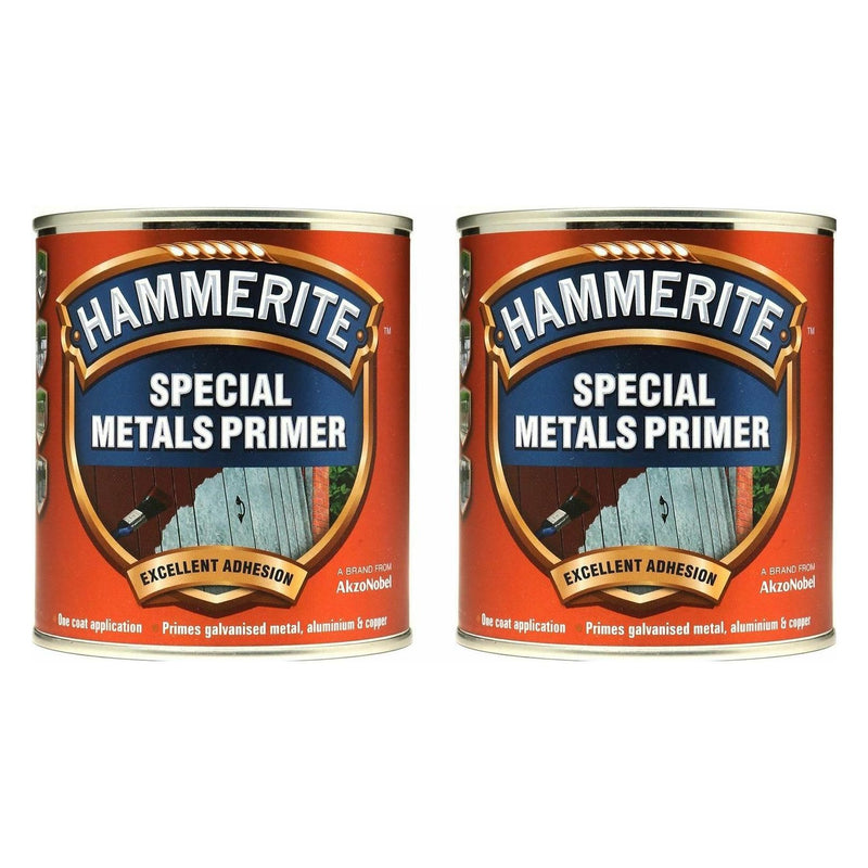 2x Hammerite Red Special Metal Primer Paint Refinish Topcoat 500ml Hammerite - Dynamic Drive