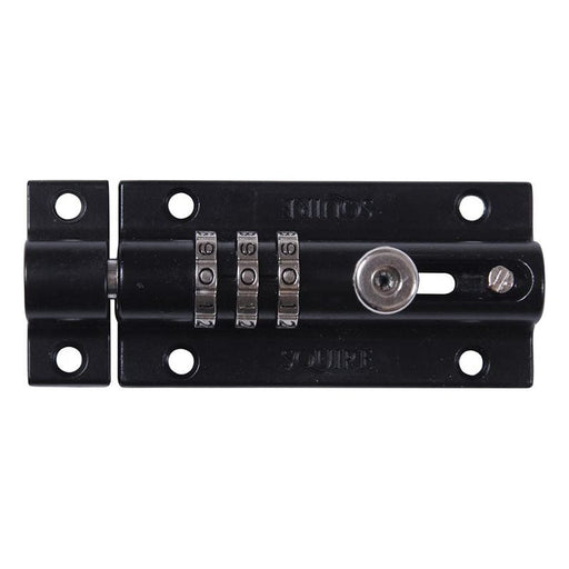 Squire CombiBolt 3 Re-Codable Locking Bolt Black 92mm Squire - Dynamic Drive