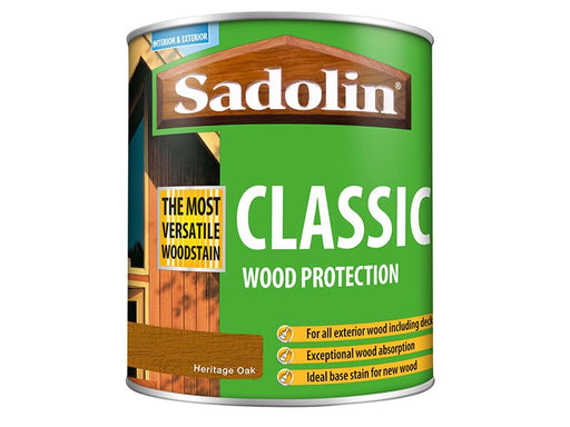 Sadolin Classic Wood Protection Heritage Oak 1 litre Sadolin - Dynamic Drive
