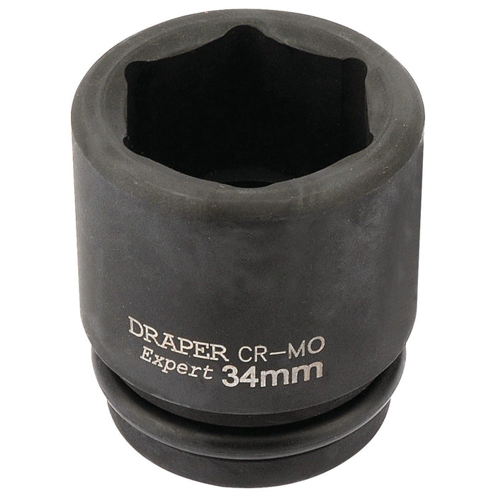 Draper HI-TORQ 6 Point Impact Socket, 3/4" Sq. Dr., 34mm 93267 Draper - Dynamic Drive
