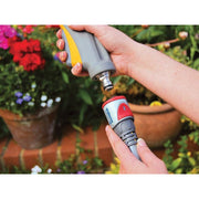 Hozelock 2035 Pro Metal AquaStop Hose Connector 12.5-15mm (1/2-5/8in) Hozelock - Dynamic Drive