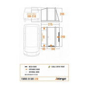 Vango Faros III Air Low Drive Away Awning Low Cloud Grey Vango - Dynamic Drive