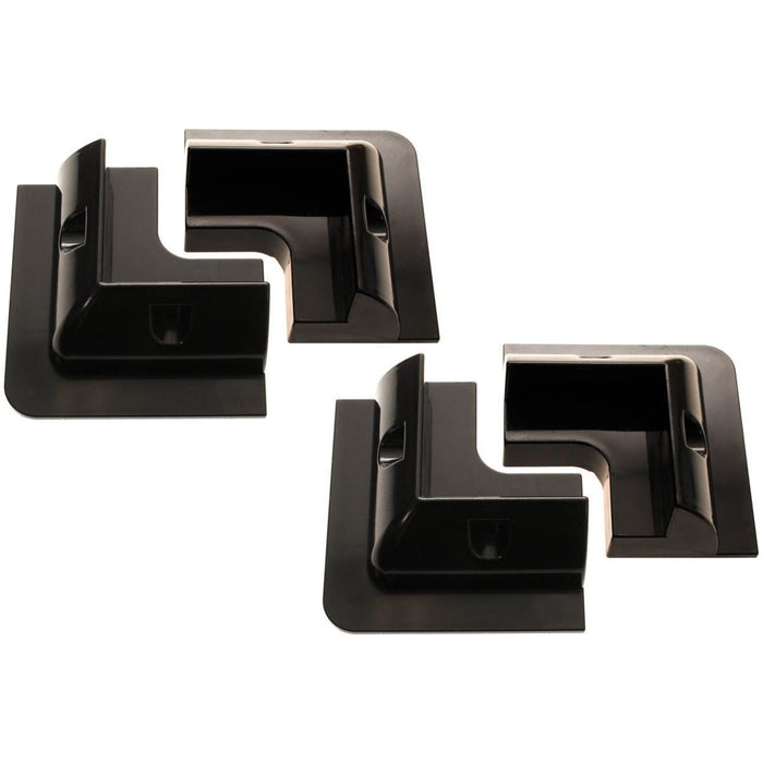 AG ABS Black Solar Panel Corner Mounts x 4 AG - Dynamic Drive