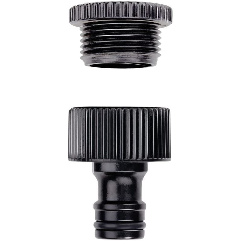 Black+Decker Garden Hose Connectors Set Of 4 - 2 X Water Stops, Spacer Elements - Black/Orange Black+Decker - Dynamic Drive