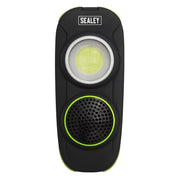 Sealey Rechargeable Torch with Wireless Speaker 10W COB LED LED50WS Sealey - Dynamic Drive