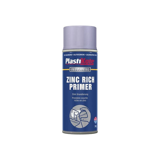 Plastikote Zinc Primer Spray 400ml PlastiKote - Dynamic Drive