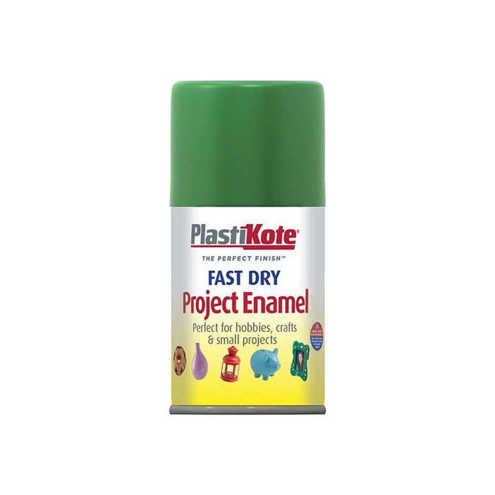 Plastikote Fast Dry Enamel Aerosol Garden Green 100ml PlastiKote - Dynamic Drive