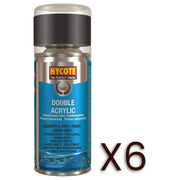 6x Hycote Aerosol Paint for Bumper Paint Dark Grey 150ml Hycote - Dynamic Drive